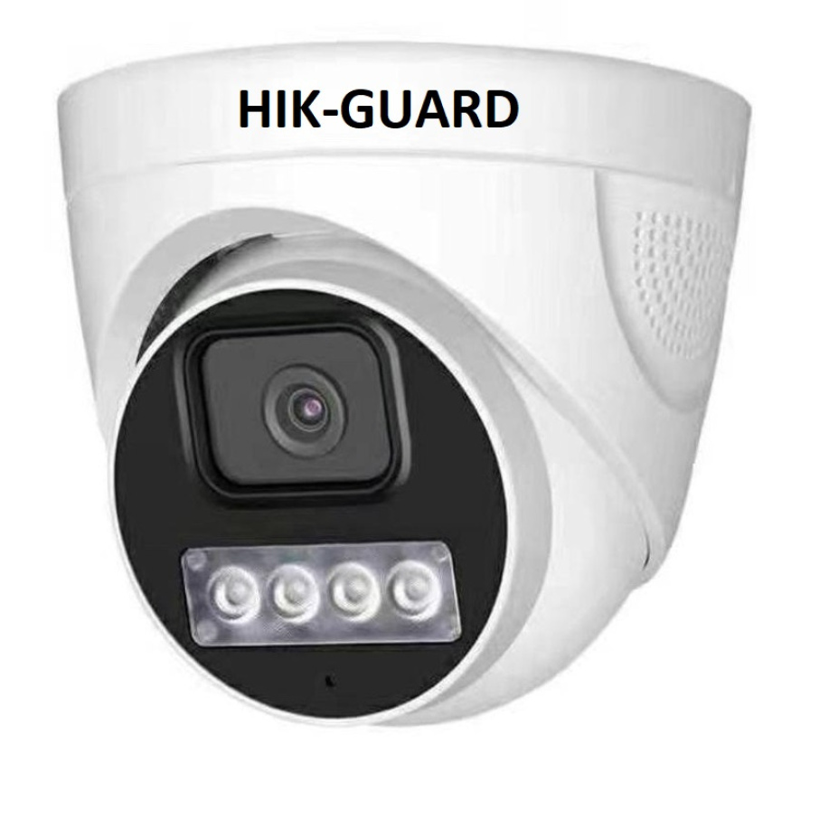 5 MP IP Dome Camera Hik-guard with four Array Starlight, Night Colour Vision.