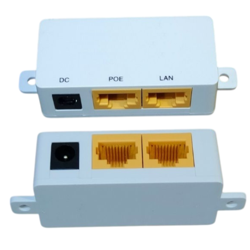 Gigabit wall mount passive PoE injector (power over ethernet)
